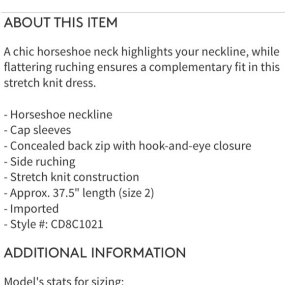 NWT Black Sheath Dress Modern American Designer - Picture 4 of 7